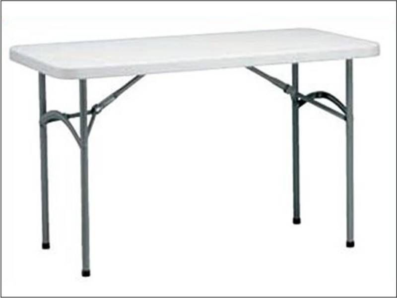 Location Table conference rectangulaire polyéthylène 120 x 61 X H 74.5cm