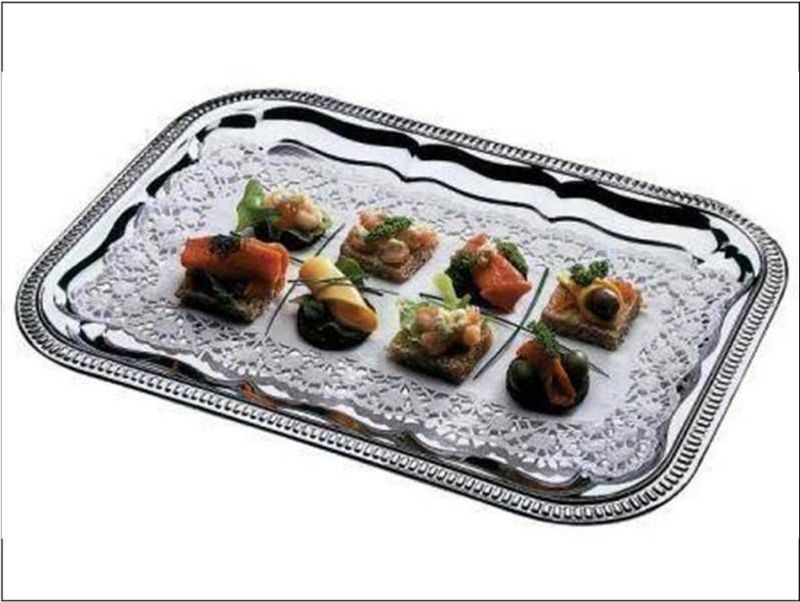 PLATEAU INOX ARRONDI