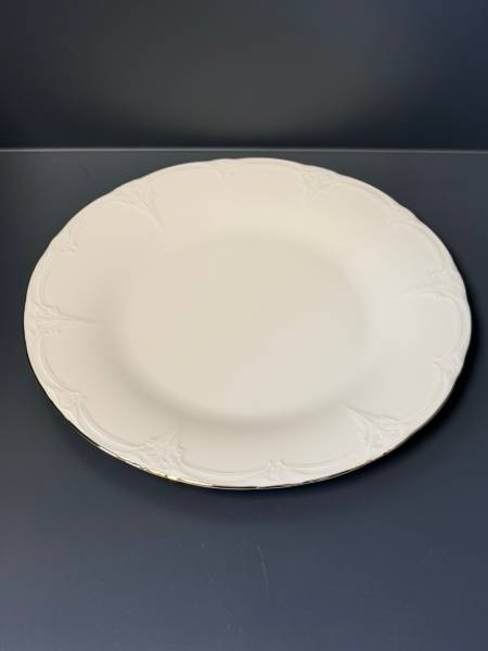 ASSIETTE RETRO BORD DORE 27.5 CM